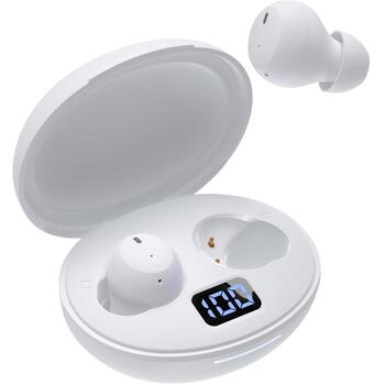 White Shark Vortex беспроводные наушники VORTEX-W, 100dB, 32Ω, Bluetooth, 20Hz-20KHz, 30mAh аккумулятор, зарядный чехол (VORTEX-W)