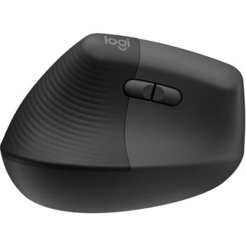 Logitech USB оптическая беспроводная вертикальная мышь/черная Lift 910-006474, 4000 DPI, 4 кнопки, RF беспроводная + Bluetooth (910-006474)