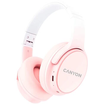 Беспроводные наушники с Bluetooth соединением OnRiff 4 Розовые CNS-CBTHS4P CANYON (CNS-CBTHS4P)