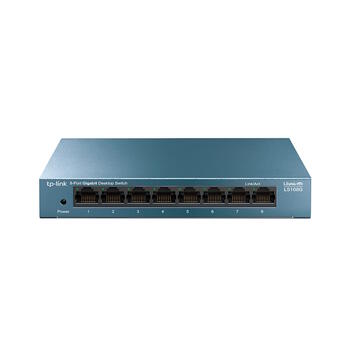TP-LINK LS108G настольный коммутатор, 8x10/100/1000Mbps, 11.9 Mpps, 4K MAC, 16KB, QoS, Plug and Play (LS108G)