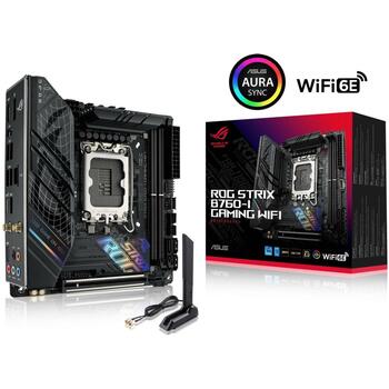 Asus Материнская плата STRIXB760-IGAMINGWIFI LGA 1700, DDR5 64 ГБ, 2 DIMM, 2.5 Гбит Ethernet, Wi-Fi 6E, 4 SATA III, 6 HDD/SSD (STRIXB760-IGAMINGWIFI)