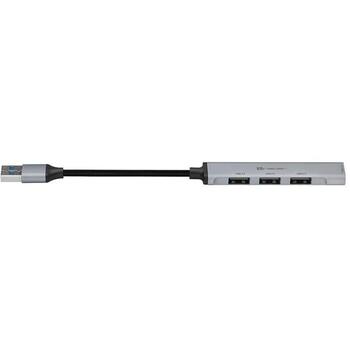 Tracer USB хаб H41 TRAPOD47000, 1x USB 3.0, 3x USB 2.0, 4x USB Type A Female, USB 5V, серебристый, без драйверов (TRAPOD47000)