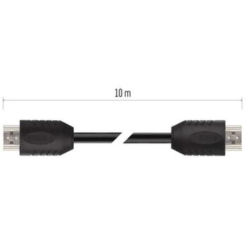 Emos Высокоскоростной HDMI 2.0 кабель S11000, 10 м, 18 Гбит/с, 4K, Ethernet, ARC, поддержка 3D, PVC (S11000)