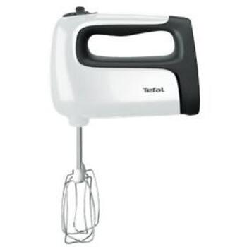 Tefal Ручной миксер HT461138 Prep'Mix+, 500 Вт, 5 скоростей, Турбо режим, Белый/Серый (HT461138)