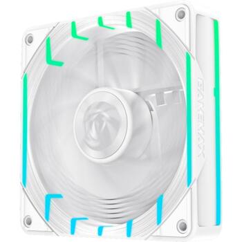 Gamemax Korpusa ventilators TORNADO T12 ARGB-RW, 130mm, 66.89 cfm, 800-2200 rpm, RGB Fusion 2.0, ASUS Aura Sync (TORNADO T12 ARGB-RW)