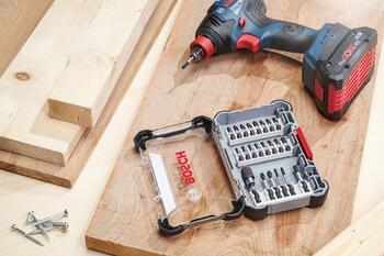 Divpusēju skrūvgrieža uzgaļu komplekts, izturīgs S2 tērauds, 65 mm, 9 gab., 2608522334, BOSCH (2608522334)