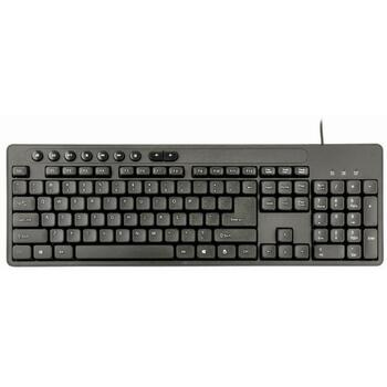 Gembird Клавиатура + Мышь USB KBS-UM-04, 111 клавиш, 1.5м кабель, 9 мультимедийных клавиш, черный (KBS-UM-04)