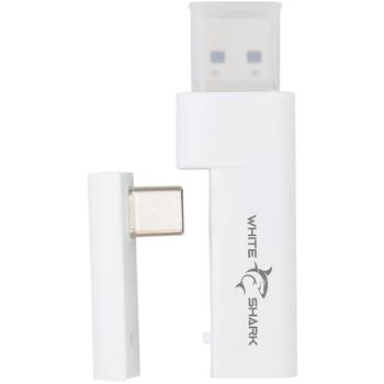 White Shark Наушники FIRECREST-W, 160g, Белый, 20Hz-20KHz, 126dB±3dB, 18 Ом, Bluetooth, Встроенный микрофон, Складная конструкция (FIRECREST-W)