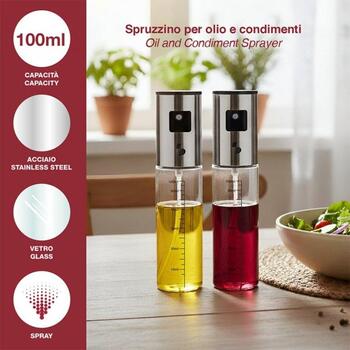 Beper Распылитель масла C102SPE100, 100ml, механический, прозрачный, стекло, сталь (C102SPE100)