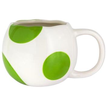 Paladone Yoshi яйцеобразная кружка PP4911NN, 650ml, 510g, Зеленая/Белая, официально лицензированный продукт Nintendo (PP4911NN)