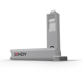 Lindy USB Type C блокиратор порта 40427, 4 шт., белый (40427)