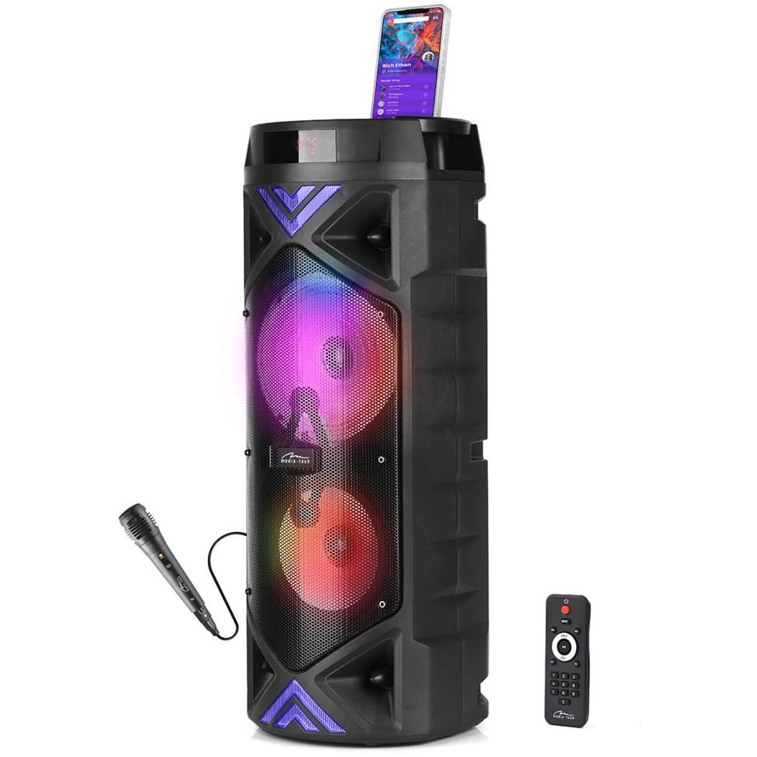 Media-Tech MT3182 FUNBOX KEG PRO, караоке-колонка, 50 Вт RMS, 1400 Вт PMPO, динамики 6.3