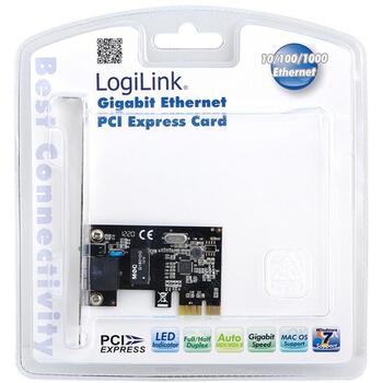 Logilink PC0029A сетевая карта, PCIe x1, 1 Гбит/с, 10/100/1000 Mbps, Ethernet 1000Base-T, Realtek RTL8111F, Wake-on-LAN, Linux (PC0029A)