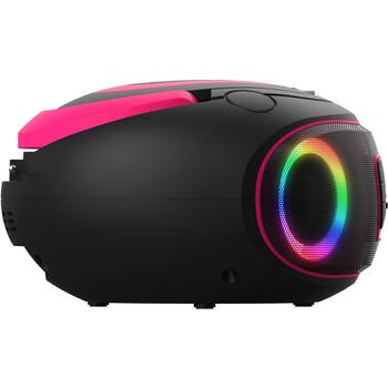 Denver TDB-212 Pink 111141900040, DAB+ Динамик, Розовый, 230V, FM радио, Bluetooth, AUX, USB MP3, LED подсветка (111141900040)