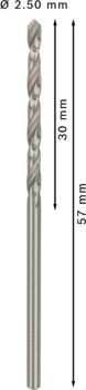 HSS-G urbji metālam 2,5mm, 10gab., Urbjmašīnām/skrūvgriežiem PRO METAL HSS-G STANDARTA SPIRĀLVEIDA URBJA GARUMS, 2608595053, BOSCH (2608595053)