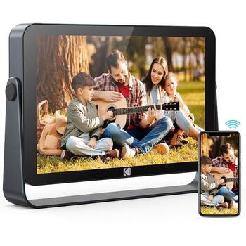 Kodak Цифровая фоторамка RWF-109V, 10 дюймов, 1200 × 1920, 32GB, Wi-Fi, IPS сенсорный экран, SD/SDHC, JPEG, автоотключение (RWF-109V)