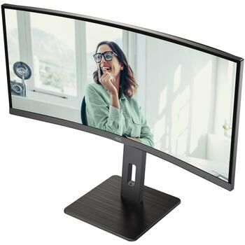 Aoc LCD monitors CU34P3CV 86.36 cm 3440 x 1440 UltraWide QHD 21:9, 300 cd/m², 178°/178° skata leņķis, 4 ms, 2 skaļruņi (CU34P3CV)