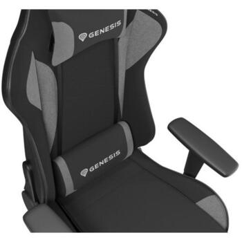 Genesis Игровое Кресло Nitro 440 G2, NFG-2067, Черный/Серый, 21кг, эргономичное, регулируемые подлокотники (NFG-2067)