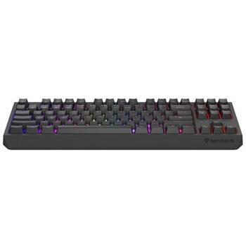 Genesis Thor 230 TKL механическая игровая клавиатура NKG-2108, 3000 mAh, 2.4 GHz, Bluetooth, USB, RGB, Outemu Silent Lemon, черная (NKG-2108)