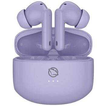 Manta Bezvadu austiņas MTWS008P, 43g, Violeta, Bluetooth 5.3, 20Hz-20KHz, USB-C, Iebūvēts mikrofons, Skārienvadība (MTWS008P)