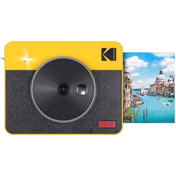 Kodak Mini Shot 3 Square Retro моментальная камера и принтер C300RY, 2,1x3,4 дюйма, 4PASS технология, Bluetooth (C300RY)