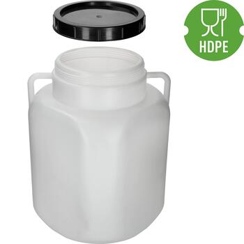 Browin Бочка 360450, 50L, 22cm, белая, HDPE, с ручками, квадратная, пищевой пластик (360450)