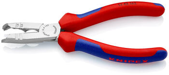 Kabeļu griešanas un noņemšanas knaibles, KNIPEX, 13 42 165, vieglas, 176 g, 1.5-2.5 mm², ar sānu griezējiem (13 42 165)