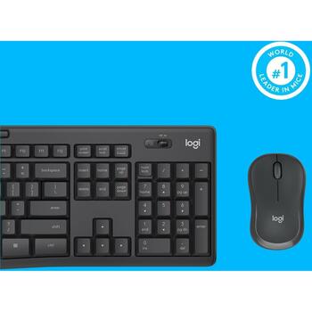 Logitech Tastatūra un pele MK295 920-009800, bezvadu, 10m, 3 pogas, klaviatūras akumulators AA, peles akumulators AA (920-009800)