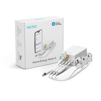 Aeotec Энергометры 8 AEOEZWA046C3A60, 60A, Z-Wave, уведомления на смартфон, мониторинг потребления энергии, измерение напряжения (AEOEZWA046C3A60)