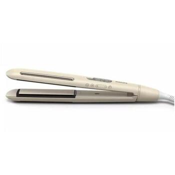 Philips выпрямитель для волос BHS838/00, цвет: бежевый, длина шнура: 2 м, время нагрева: 15 сек, вес: 0.3 кг, температура: 230 °C (BHS838/00)