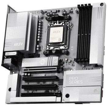 Msi Материнская плата PRO B850M-A WIFI PZ, AMD AM5, DDR5 8200+ MT/s, 4 DIMM, 2 M.2, 5G LAN, Wi-Fi 7 (PRO B850M-A WIFI PZ)