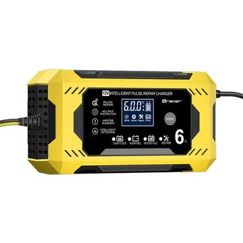 Tracer Akumulatora lādētājs TRABAT47776, 12V, 6A, LED/LCD, automātiskā uzlāde, pārlādēšanas aizsardzība (TRABAT47776)