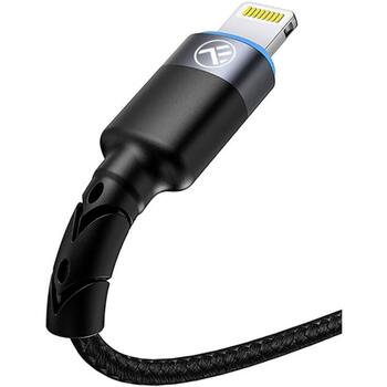 Tellur Кабель данных USB на Lightning LED TLL155373, 1.2m, 5V/3A, 480Mbps, нейлоновая оплетка (TLL155373)