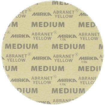 MIRKA abrazīvs Abranet® Yellow Ø 225 mm Grip P180 20gb. (AY22302018)