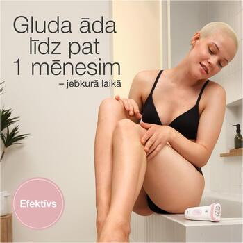 Braun epilators Silk-épil Series 7 7-060 SE7060, 40 min, 1 līmenis, mitrā un sausā epilācija, SmartLight, 40 pincetes, akumulators (SE7060)