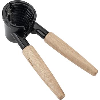 Jata Орехокол HACC2502, 17 x 5 x 6 см, 0.157 кг, алюминий, дерево, черный, регулируемый, рифленая поверхность (HACC2502)
