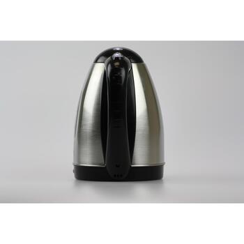Brock WK 0601 SS электрический чайник, 1,8 л, 1500 Вт, черный/сталь, индикатор уровня воды, автоотключение (WK 0601 SS)