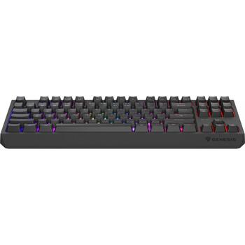 GENESIS Thor 230 TKL klaviatūra NKG-2107, mehāniskā, QWERTY, 87 taustiņi, 3000 mAh, 2.4 GHz, Bluetooth 3.0, USB Type-C, RGB LED (NKG-2107)