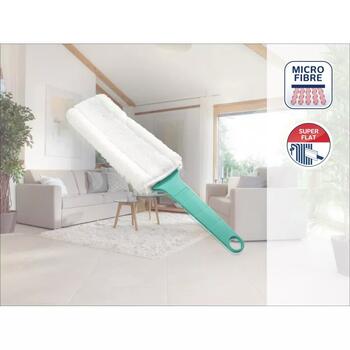 LEIFHEIT Плоская щетка для пыли Duster Flat 1041216, микрофибра, съемный чехол, стирка при 40°C (1041216)