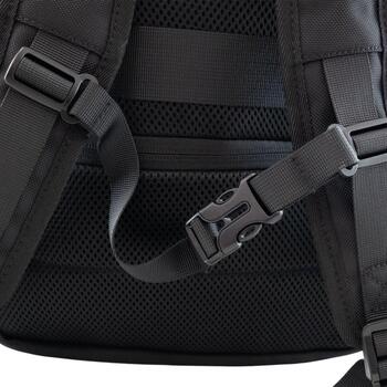 Sbox Mugursoma DUBLIN-B, 10-20L, 40x30x10-20cm, poliesters, klēpjdatora mugursoma, ceļojumiem, uz darbu (DUBLIN-B)