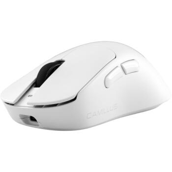 White Shark игровая мышь CAMILLUS WGM-9013, 30000 DPI, 1000 Hz, 70 G, 6 кнопок, 62 г, USB, 2.4 GHz, Bluetooth, OMRON, PTFE (CAMILLUS-W)