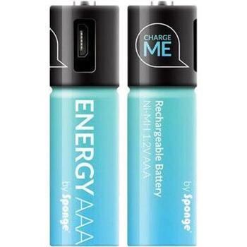 Sponge Батарея Energy AAA, Energy AAA, 450 мАч, 1.2 В, 5.5 часов, 5В / 80мА, микро USB, LED индикатор (Energy AAA)