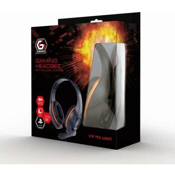Gembird наушники GHS-05-O 20-20000 Гц, 32 Ω, 2 м кабель, поворотный микрофон, встроенное управление громкостью (GHS-05-O)