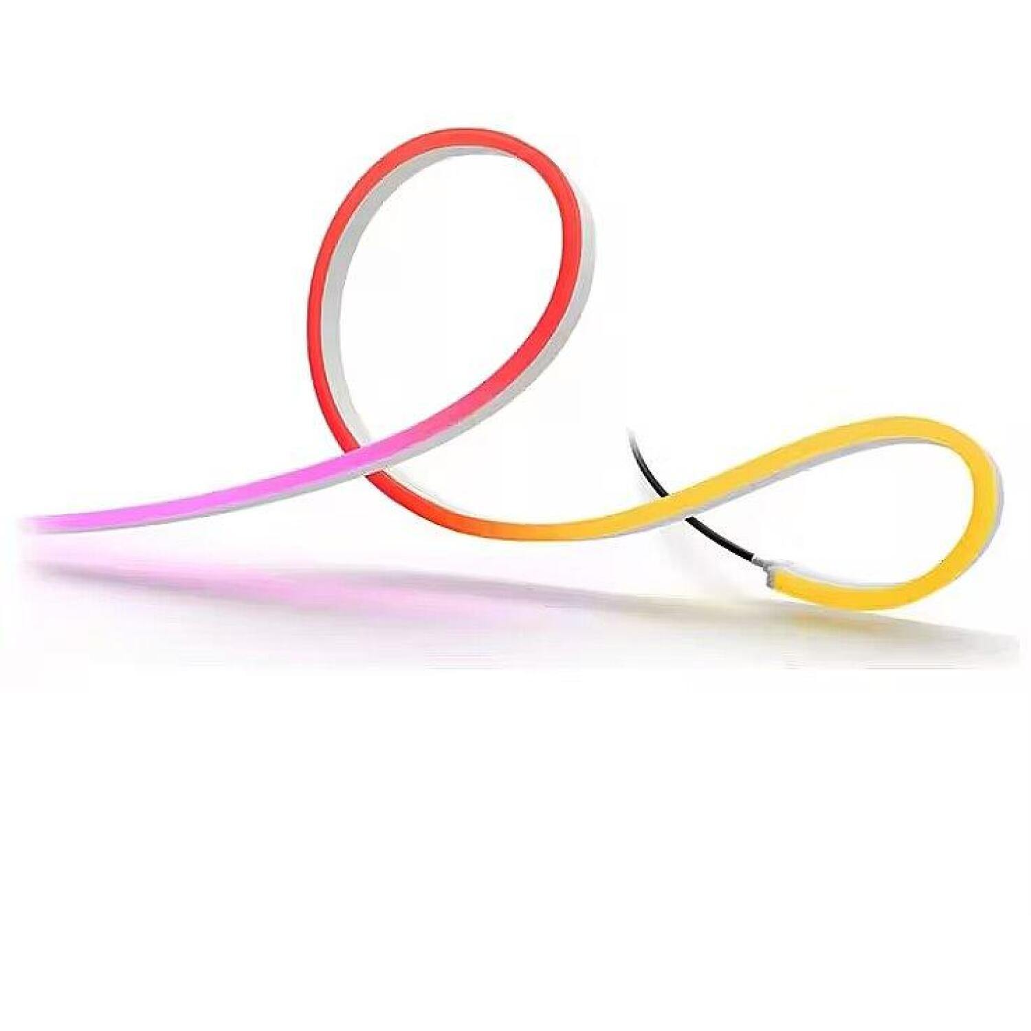 Philips Hue умная светодиодная лента Neon 8721103088734, 5 м, 30 Вт, 1100 лм, IP67, Bluetooth, Zigbee, силикон, белый, 6500 К (8721103088734)
