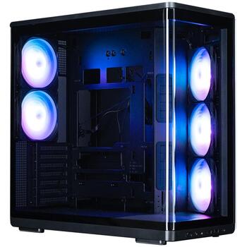 Zalman P60 BLACK, ATX Midi Tower korpuss, 5x120mm ARGB ventilatori, melns, 2xUSB 3.2, USB-C, 7 sloti (P60 BLACK)
