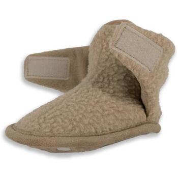 Lodger Teddy тапочки SLT 630_6-12, 6-12M, 100% полиэстер, липучка, нескользящая подошва, песочный цвет (SLT 630_6-12)