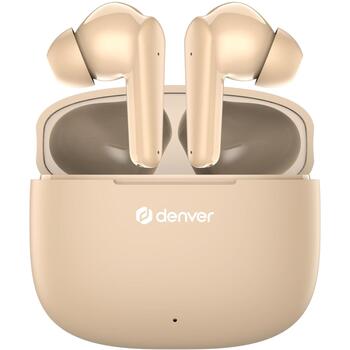 Denver Беспроводные наушники TWE-48 Nude 111191120520, 4,3г, 20Гц-20кГц, Bluetooth V5.3, HFP, HSP, A2DP, AVRCP (111191120520)