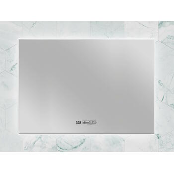 Infrasarkanais spoguļa sildītājs vannas istabai ar LED apgaismojumu un WiFi vadību sienas 600W IP24 Sani Mirror LED 600 White Eurom (350722)