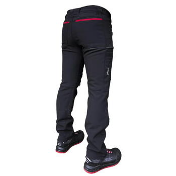 Pesso Nebraska J46 softshell bikses, melnas, C46, 300g/m², ūdens/vēja necaurlaidīgas, elpojošas, ceļgalu sargu kabatas (NEBRASKAJ46)