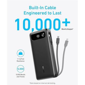 Anker Power Bank A1383H11, 20000 мАч, 65W, черный (A1383H11)
